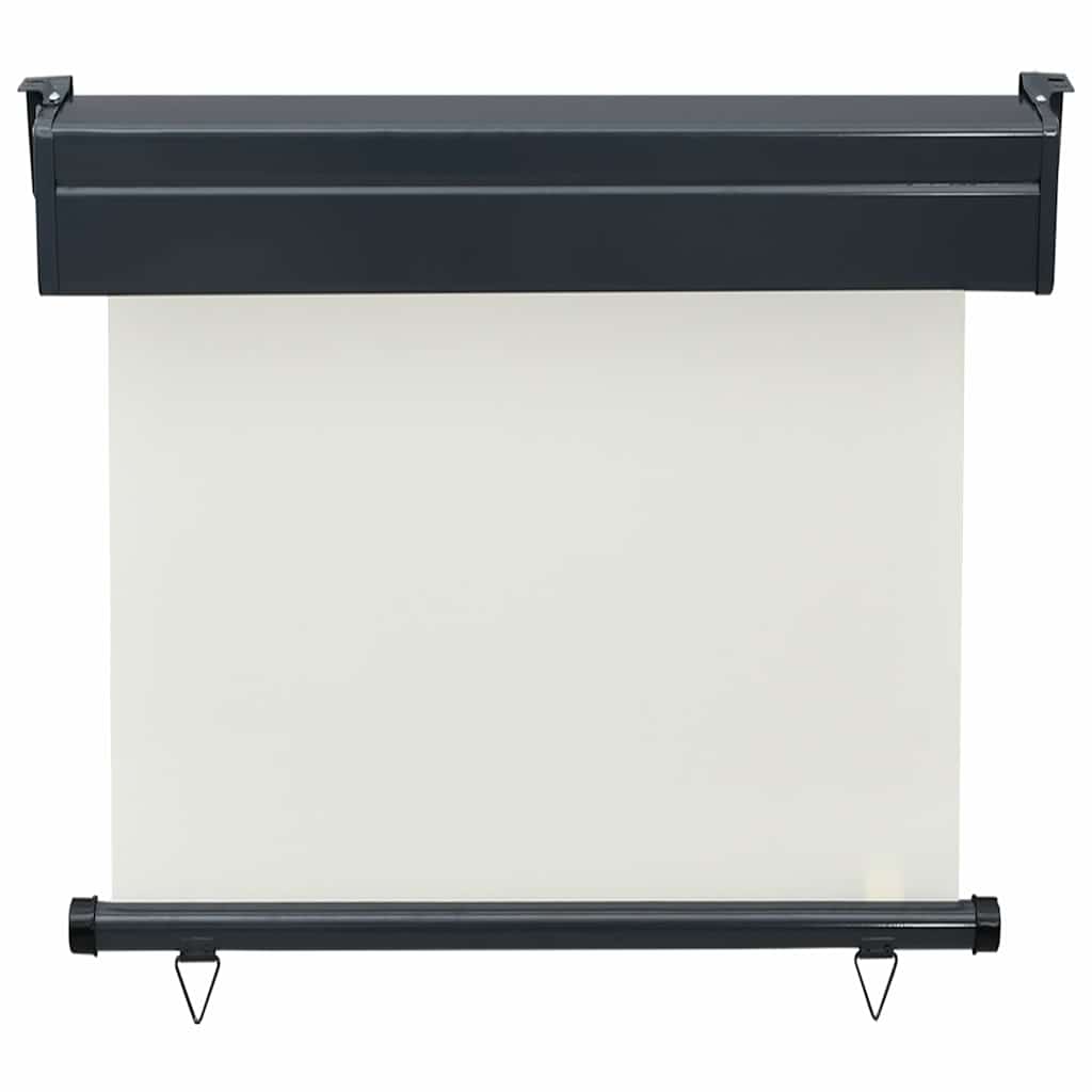 Balkon Seitenmarkise 60 x 250 cm 100% Polyester Eisen Stahl