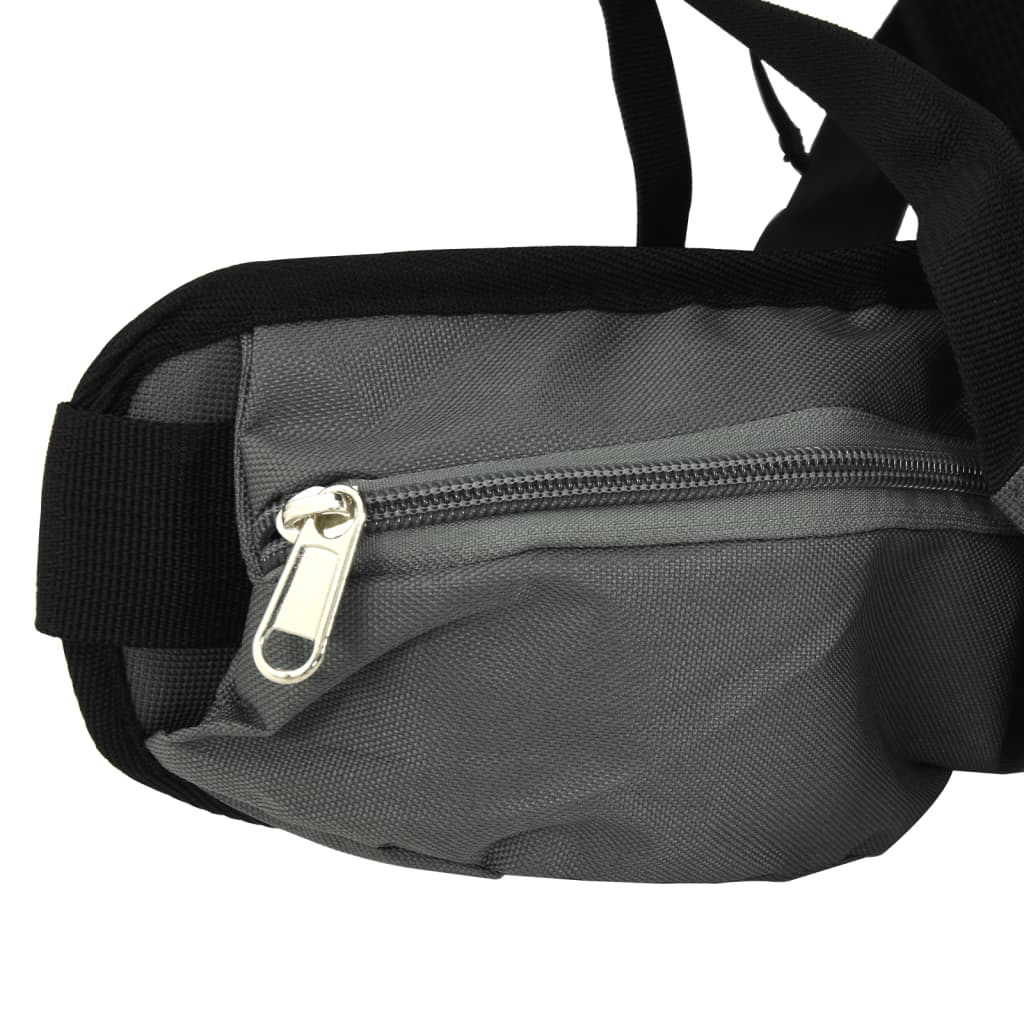 Wanderrucksack Schwarz 60 L Oxford-Gewebe