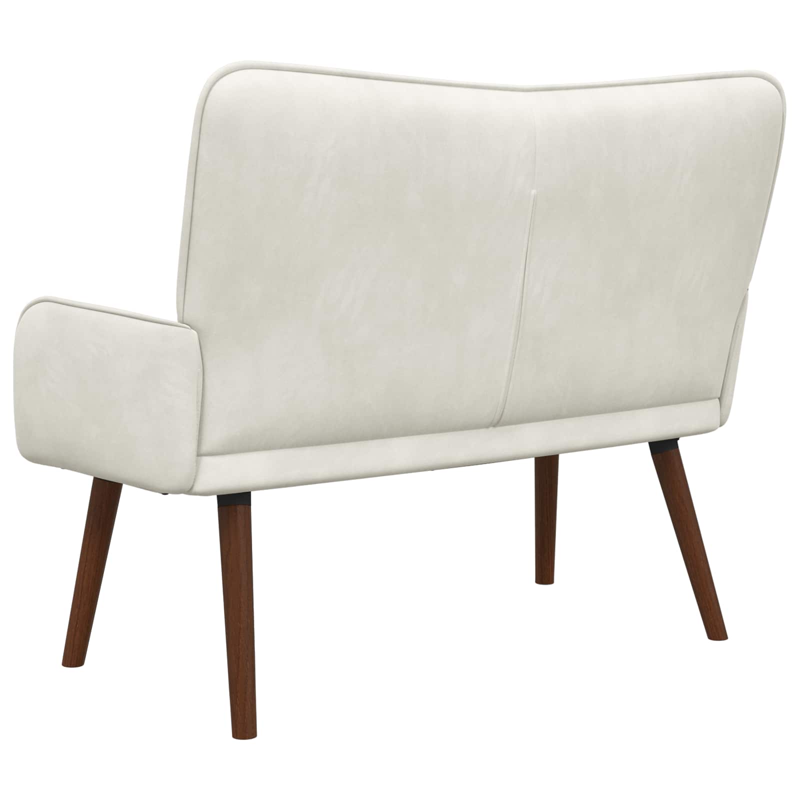 2-Sitzer Sofa Hellgrau 115 x 61 x 87 cm Samt (V)