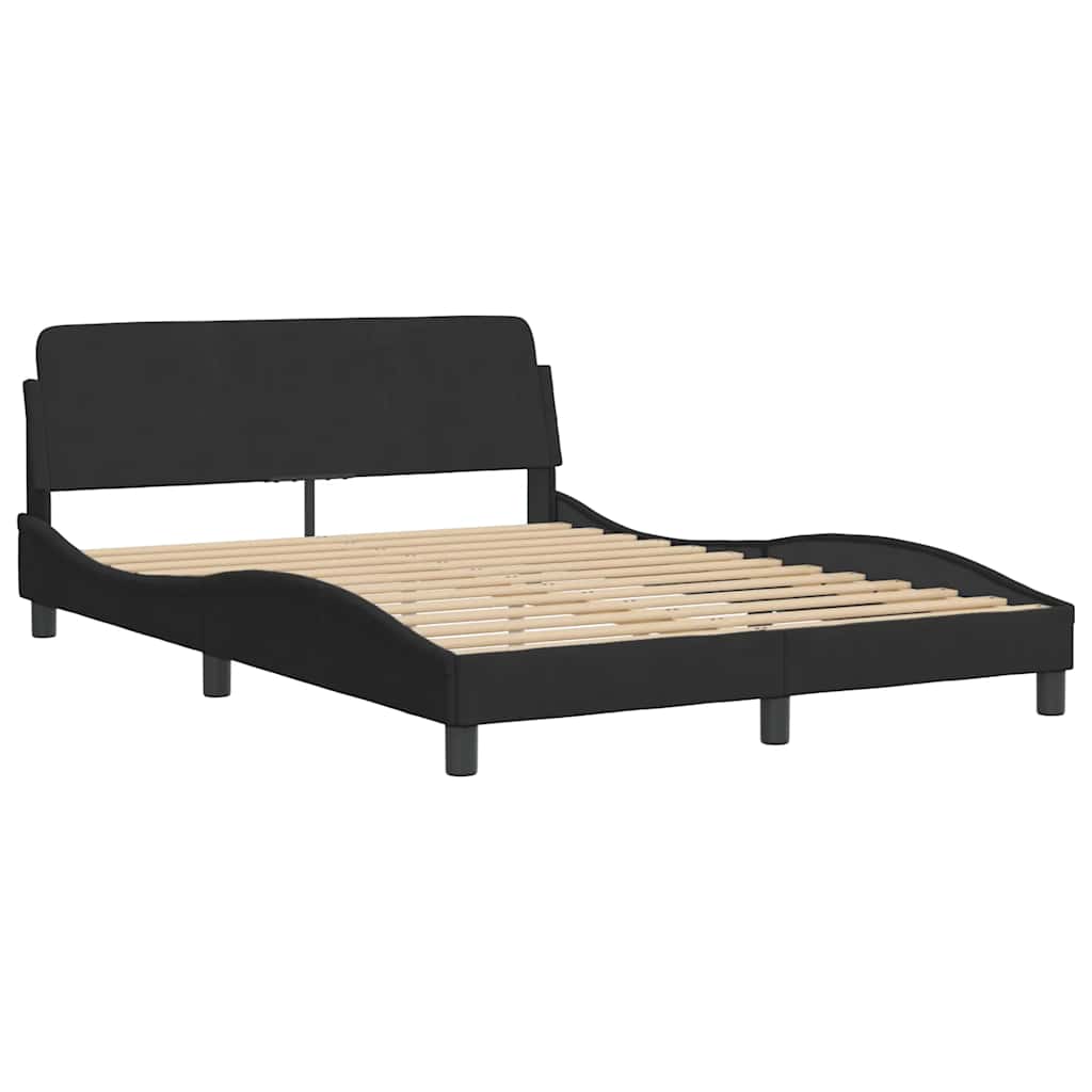 Bett mit Matratze "Dover" Hellgrau 80x200 cm Samt