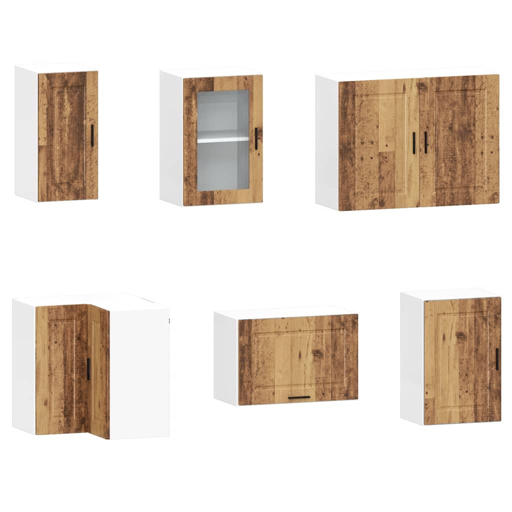 11-tlg. Küchenschrank-Set Porto Weiß Holzwerkstoff