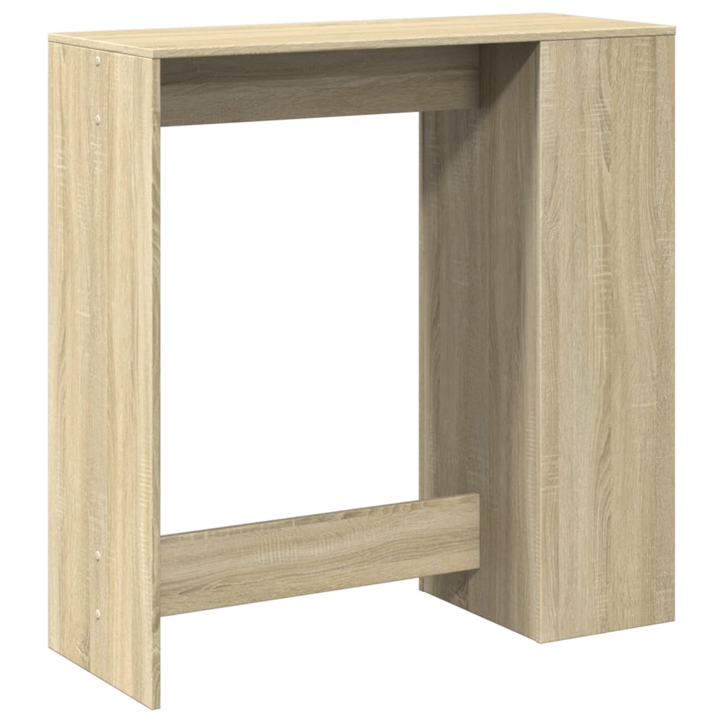 Bartisch Schwarz Eichen-Optik 101 x 40 x 103,5 cm Holzwerkstoff