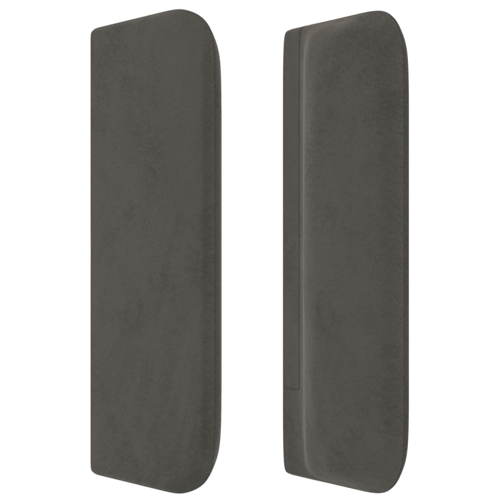 Kopfteil mit Ohren Dunkelblau 93x16x78/88 cm Samt
