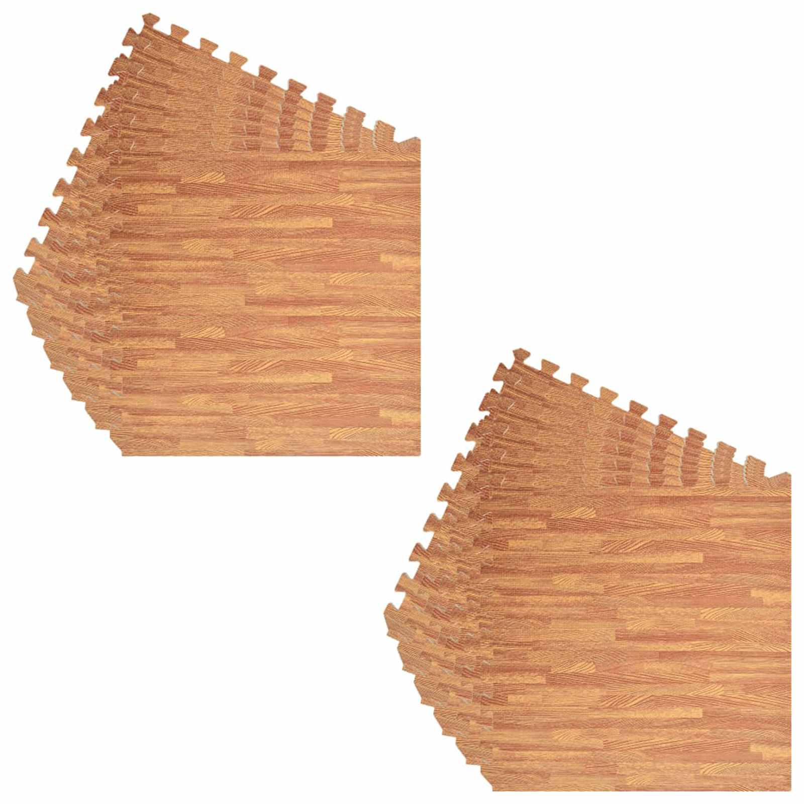 Pool Bodenteppich 6 pcs Schwarz 2,16 ㎡ EVA-Schaum