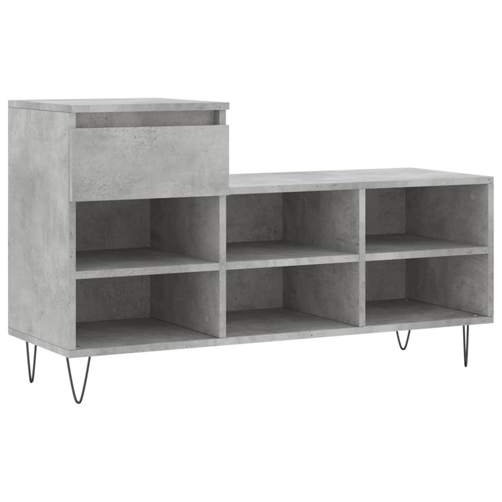 Schuhregal Weiß 102x36x60 cm Holzwerkstoff