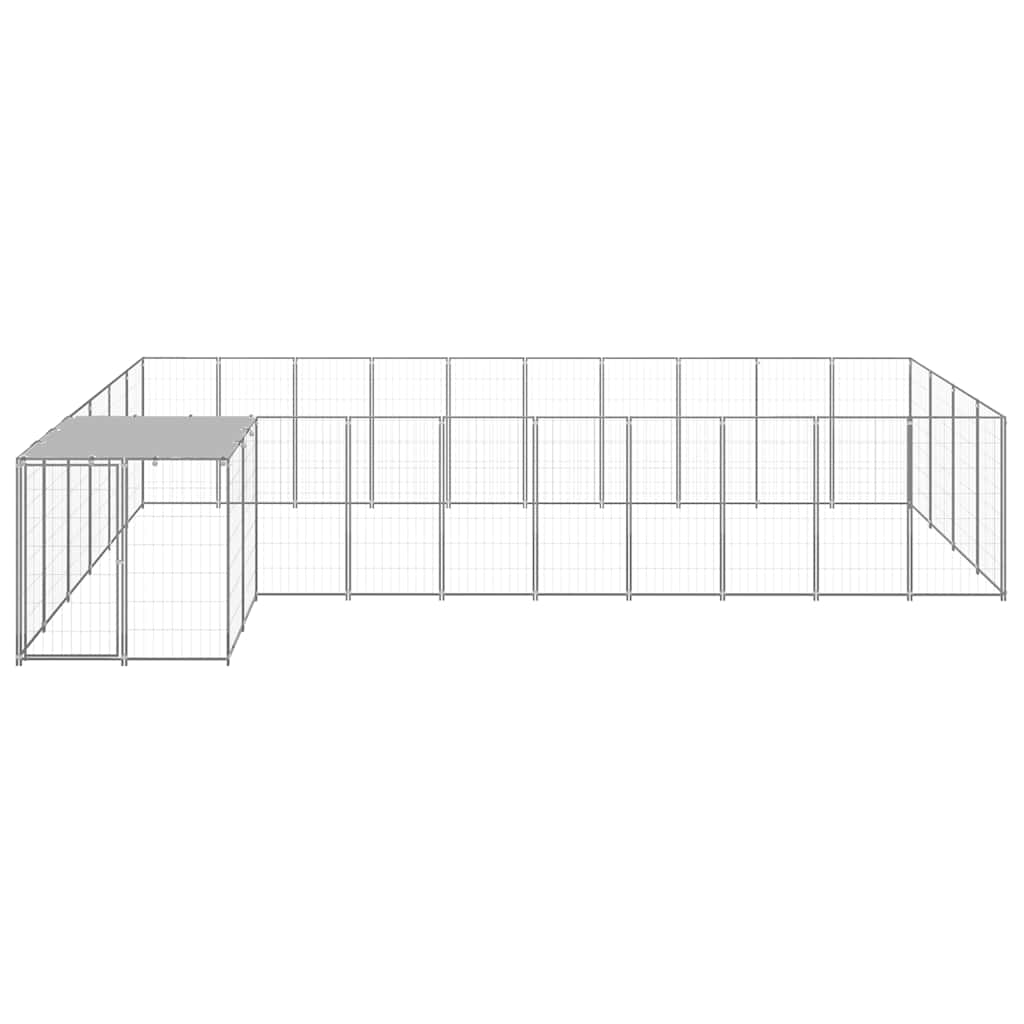 Hundezwinger Schwarz 7,26 m² Stahl