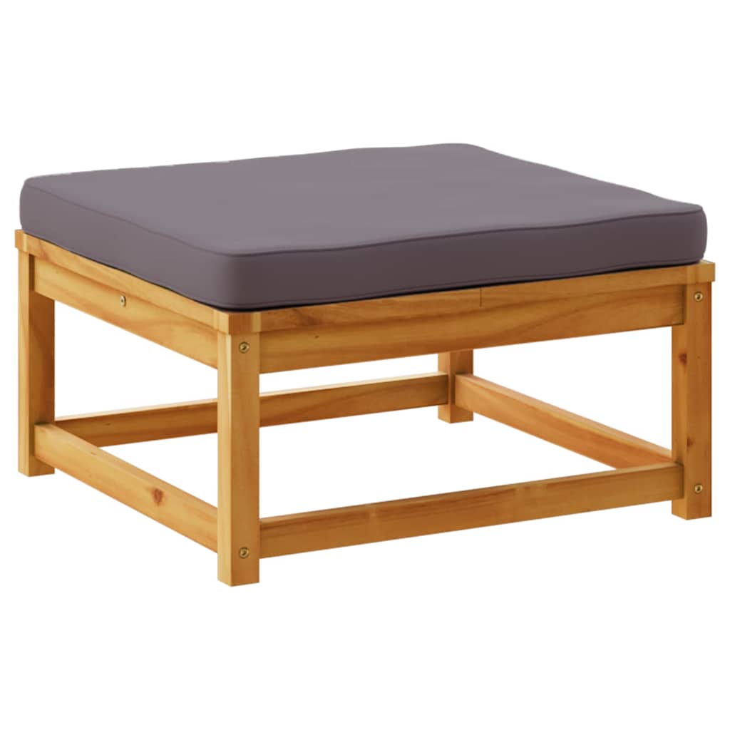 4-tlg. Garten-Lounge-Set mit Kissen Massivholz Akazie