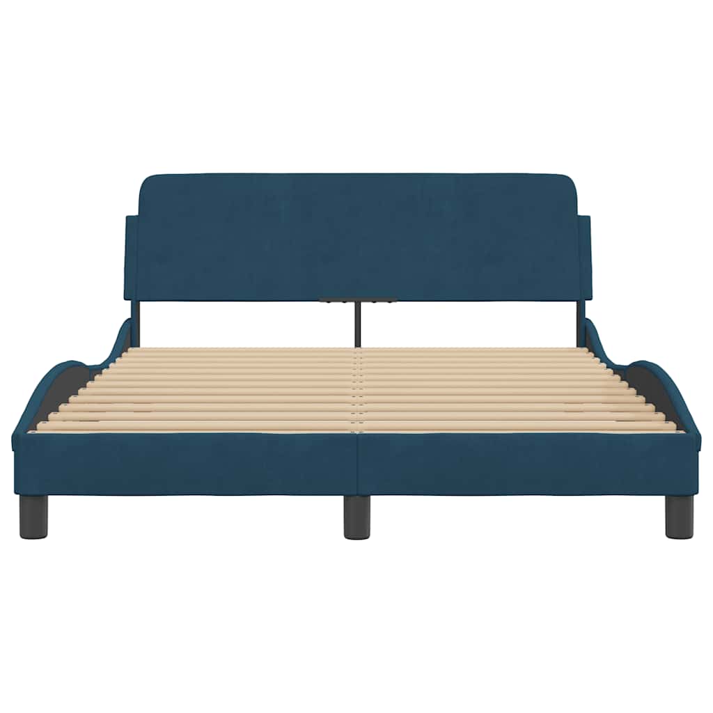 Bettgestell "Dover" Hellgrau 80x200 cm Samt