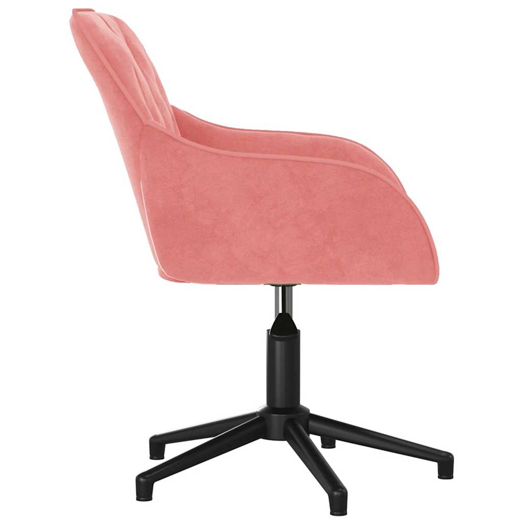 Bürostuhl Drehbar Blau Samt
