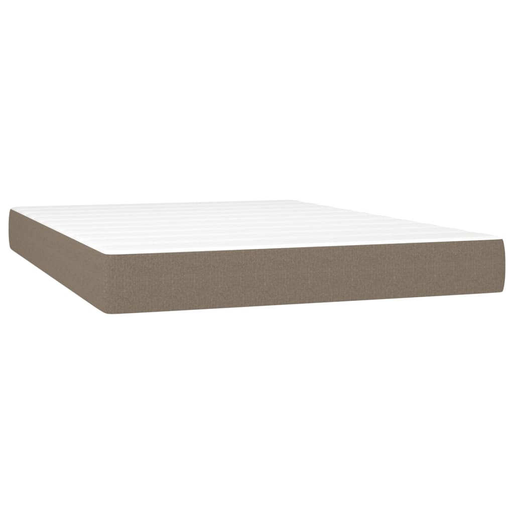 Taschenfederkernmatratze Mittel Hellgrau 80x200x20 cm Stoff