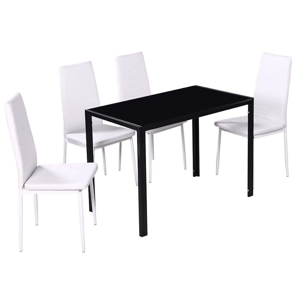 7-tlg. Essgruppe Schwarz
