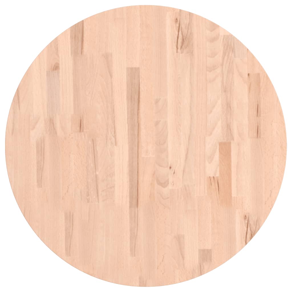 Tischplatte Ø30x1,5 cm Rund Massivholz Buche