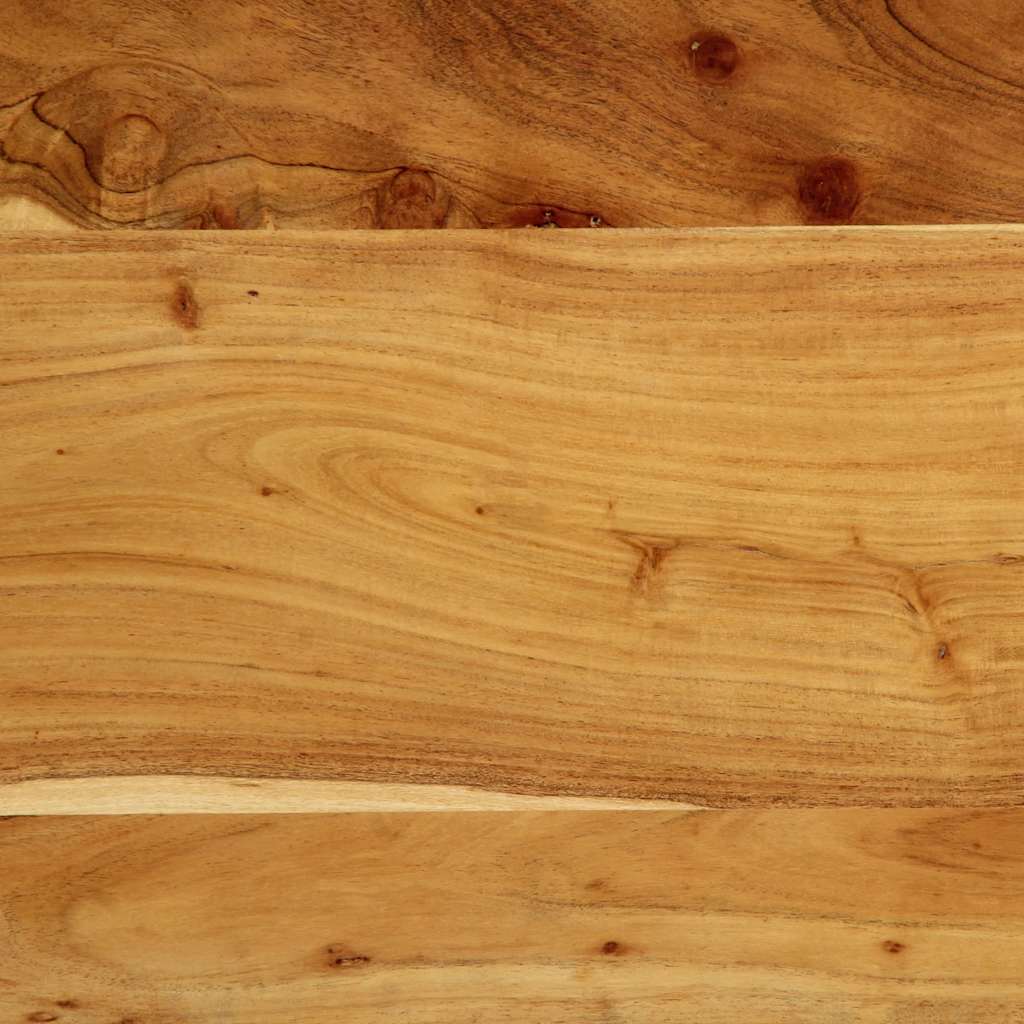 Kopfteil 100 cm Massivholz Mango und Eisen