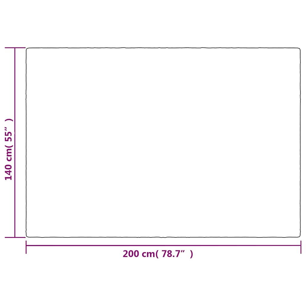Gewichtsdecke mit Bezug Grau 122x183 cm 9 kg Stoff