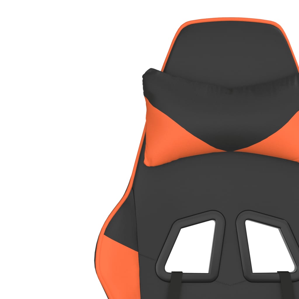 Gaming-Stuhl mit Massagefunktion Schwarz und Rot Kunstleder