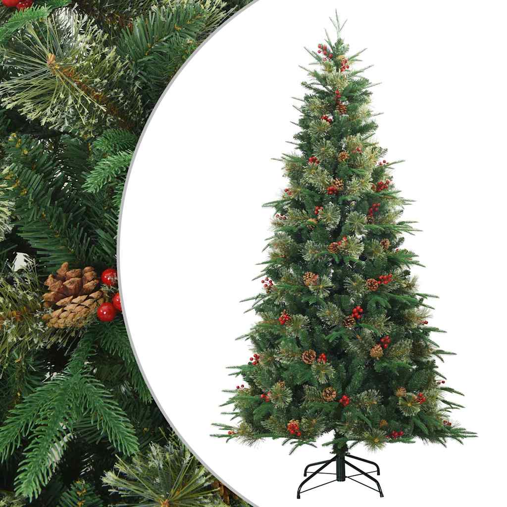 Künstlicher klappbarer Weihnachtsbaum mit Ständer Grün 120 cm