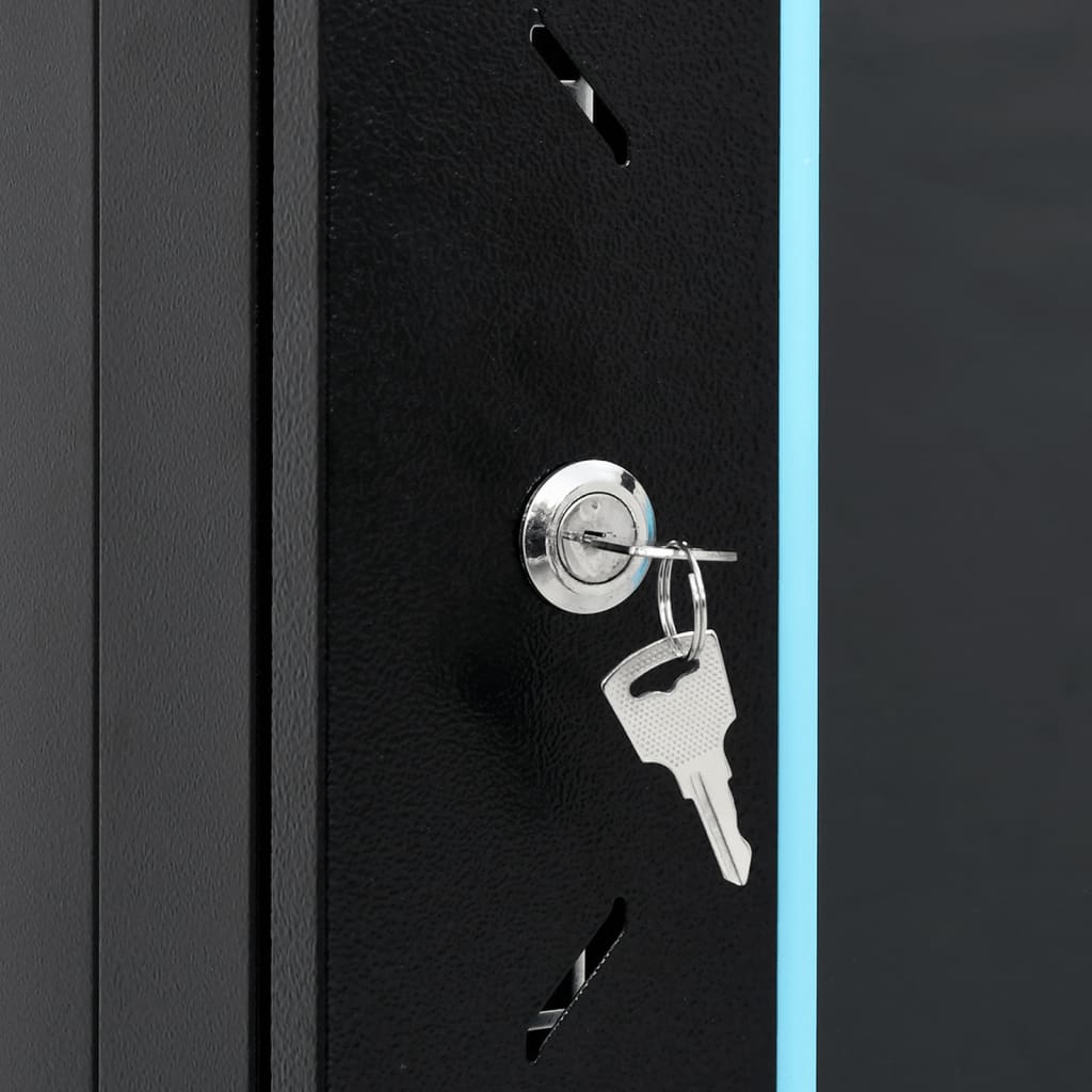 15U Netzwerkschrank 19" IP20 Schwarz 60x45x86 cm