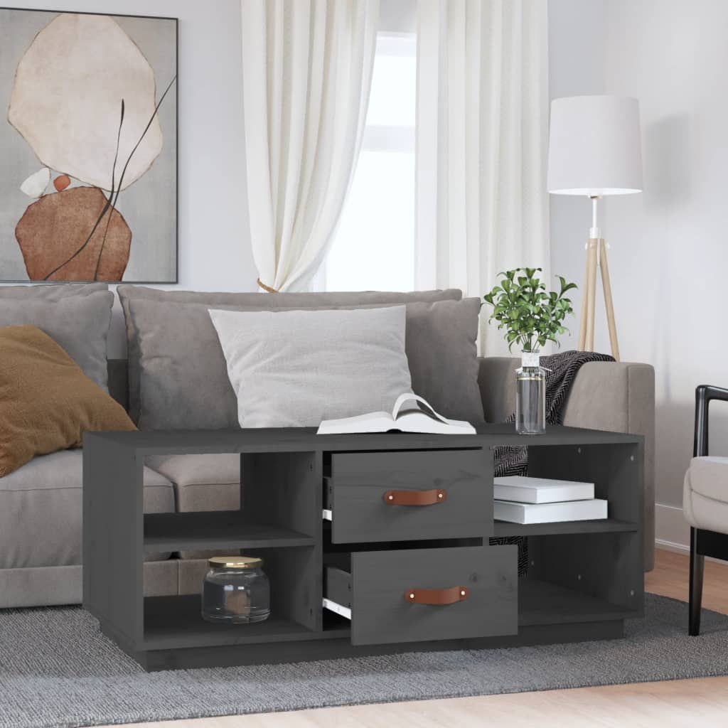 Couchtisch 100x50x41 cm Massivholz Kiefer