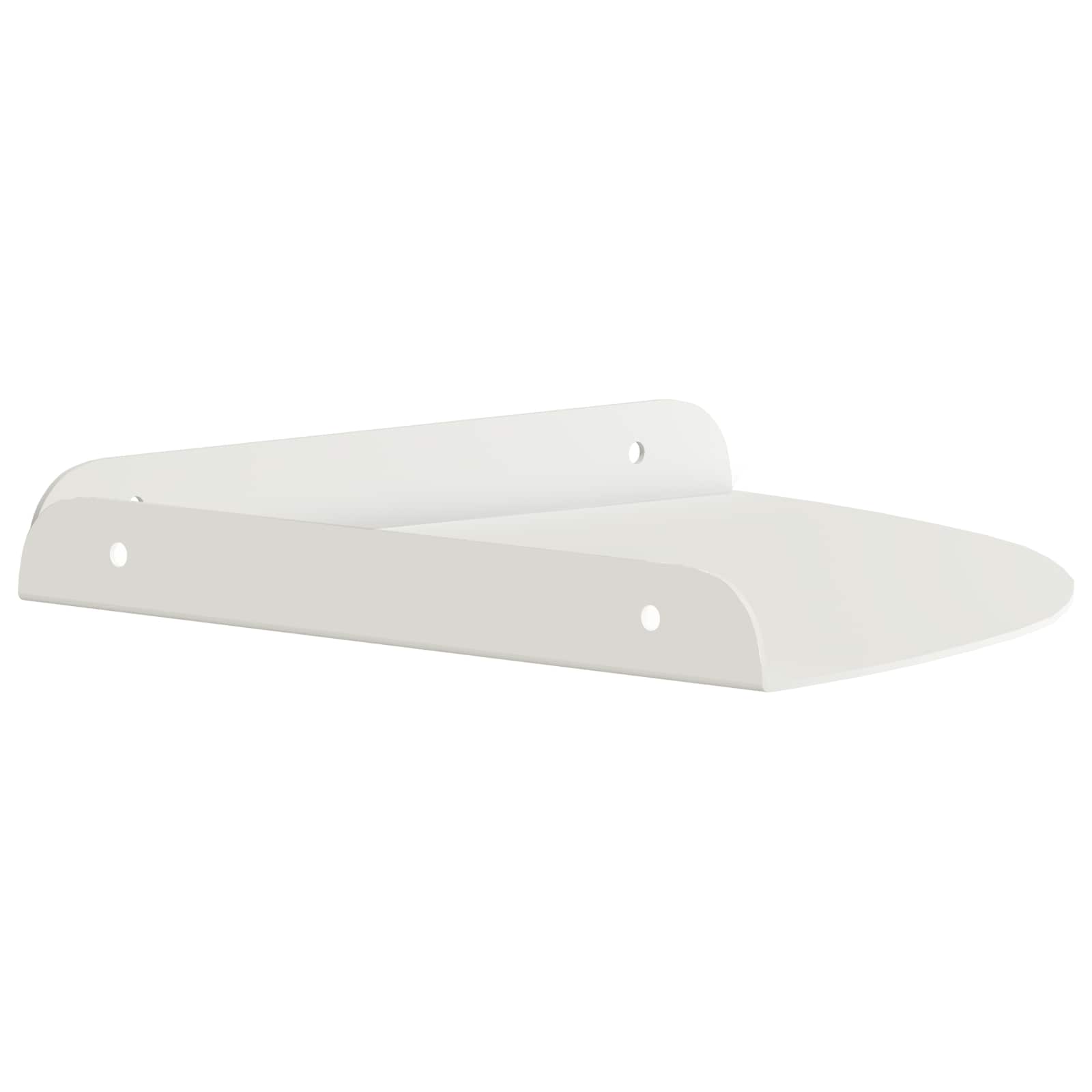 Schwebendes Regal mit Regal 2 pcs Schwarz 15 x 15 x 2 cm