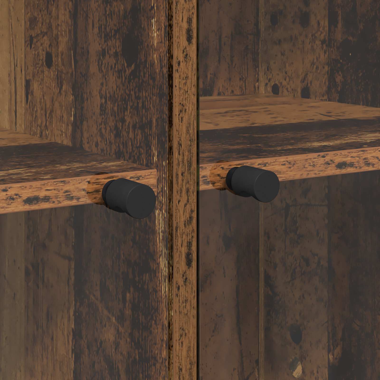 Bücherschrank mit Türen Weiß 136x37x142 cm Holzwerkstoff