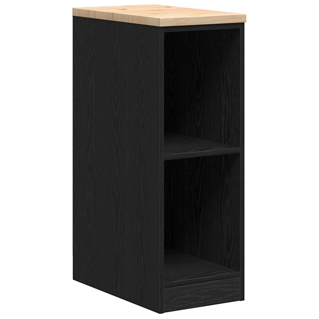 Garagenschränke 2 Stk. Schwarz Holzwerkstoff