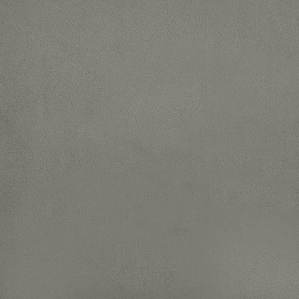Sitzbank Hellgrau 70x30x30 cm Samt