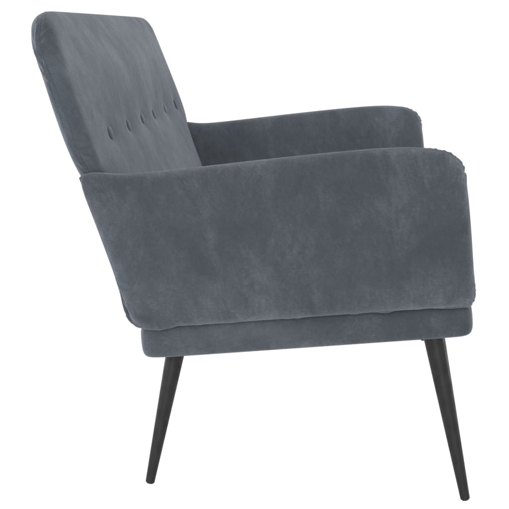 Sitzbank Schwarz 108x79x79 cm Samt