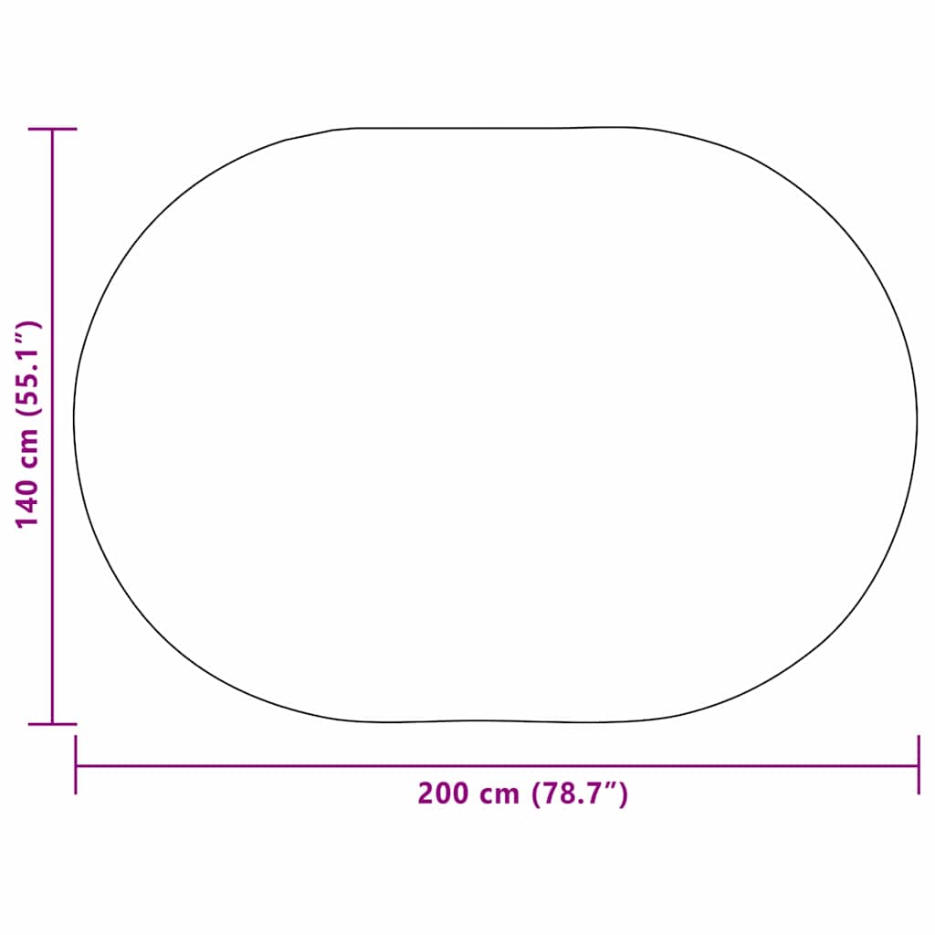 Teppich ZIZUR Braun 170 x 120 cm Polypropylen