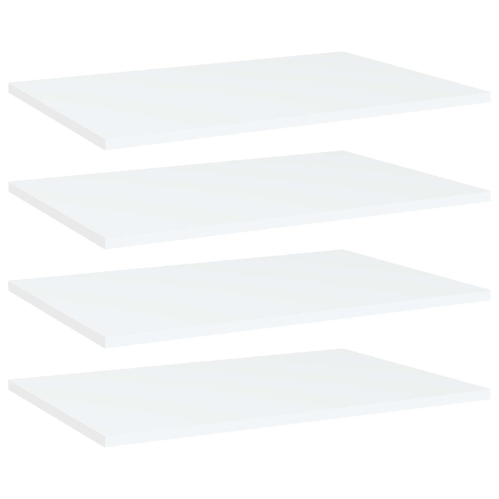 Bücherregal-Bretter 4 Stk. Weiß 40x10x1,5 cm Holzwerkstoff
