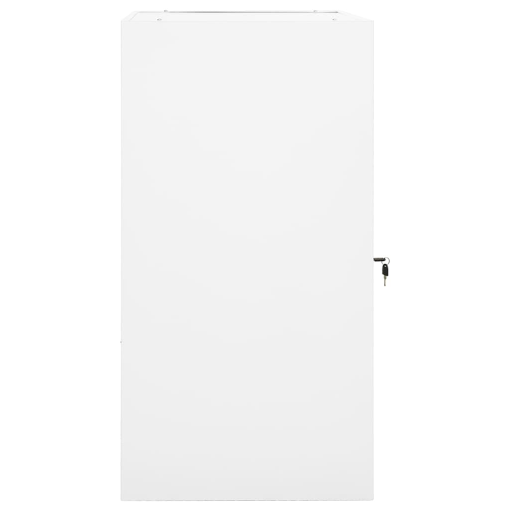 Sattelschrank Weiß 53x53x140 cm Stahl