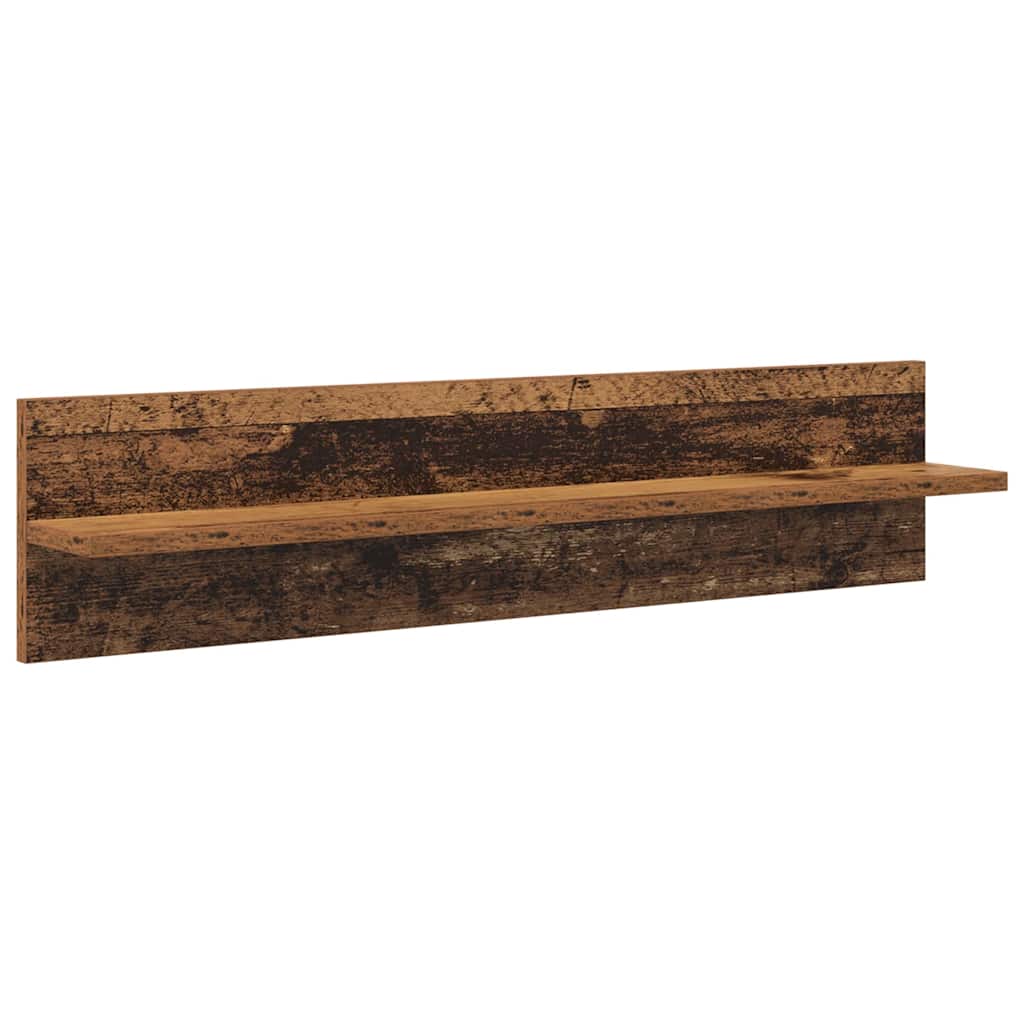 5-tlg. Wohnwand mit LED-Beleuchtung Weiß Holzwerkstoff