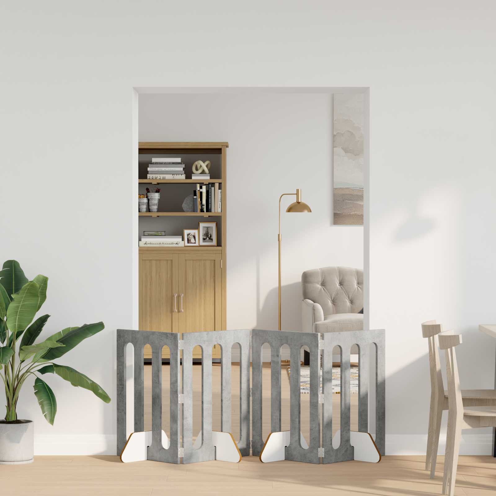 Faltbarer Haustierzaun 2 pcs Weiß 100,5 x 38 x 70 cm