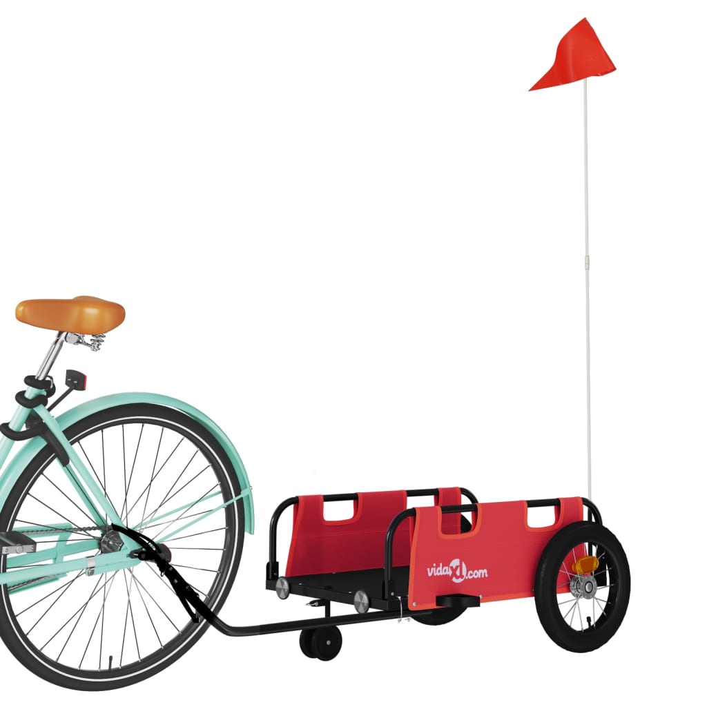 Fahrradanhänger Orange Oxford-Gewebe und Eisen