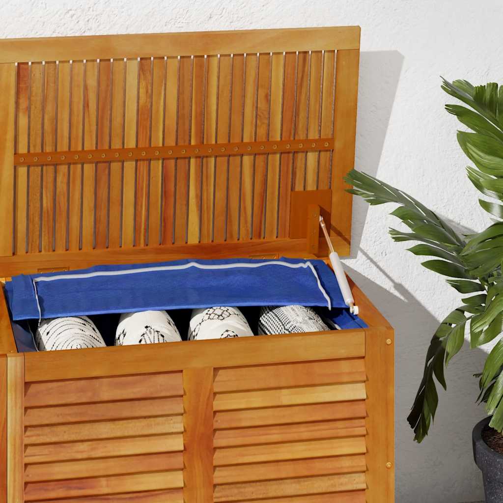 Gartenbox mit Lüftungsschlitzen 60x50x56 cm Massivholz Akazie
