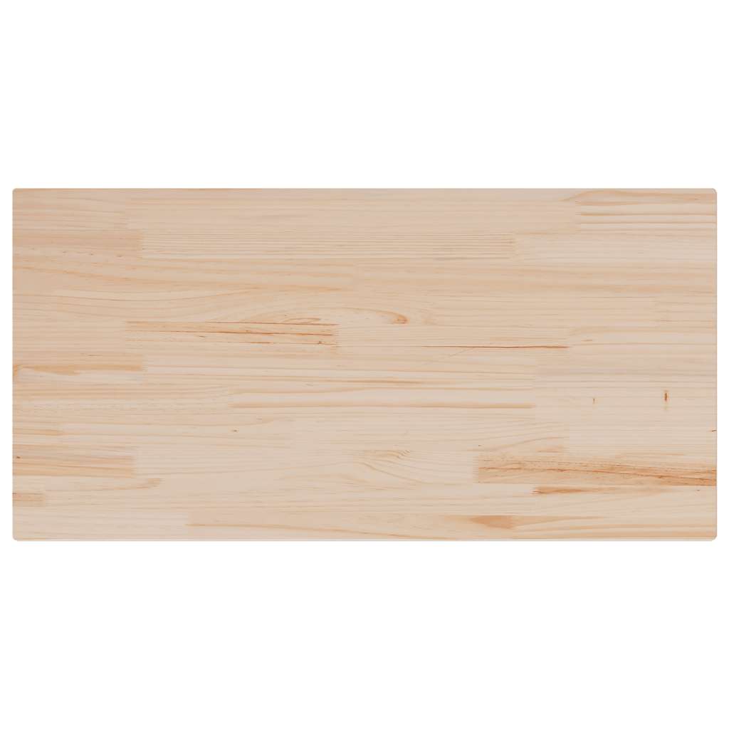 Tischplatte Weiß 40x40x2,5 cm Massivholz Kiefer Quadratisch