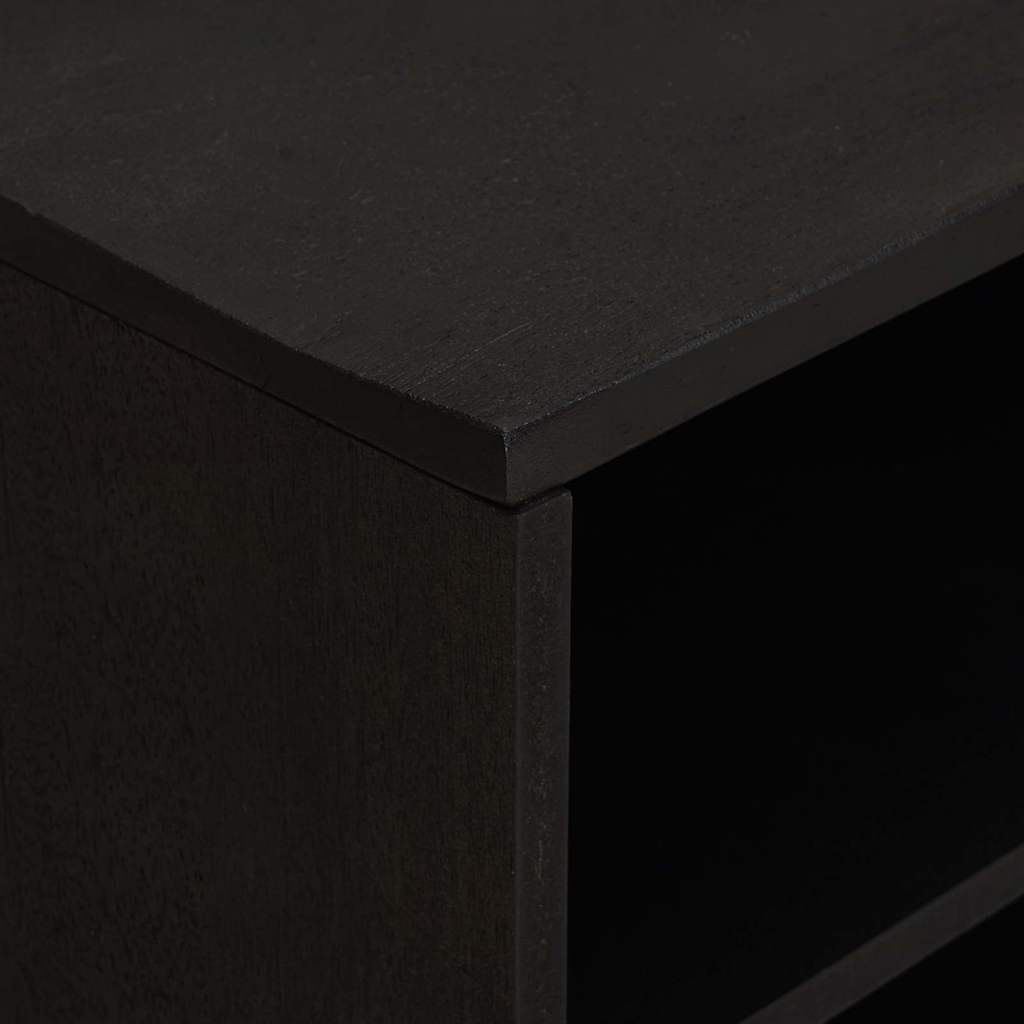 TV-Schränk mit Tür Honigbraun 80 x 33 x 46 cm Massivholz Mango