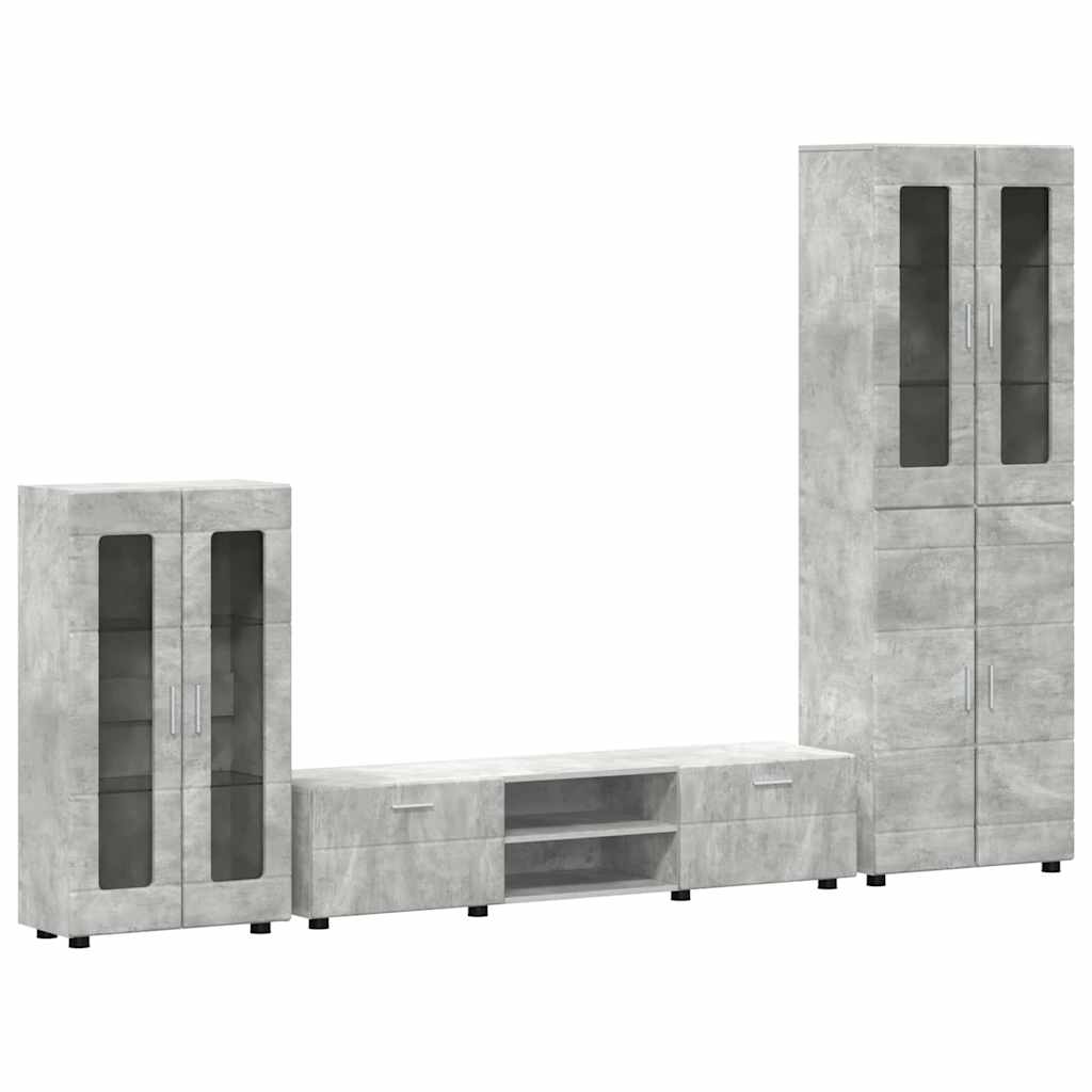 Highboard mit Regal FLORIN Weiß 60 x 35 x 182 cm Holzwerkstoff