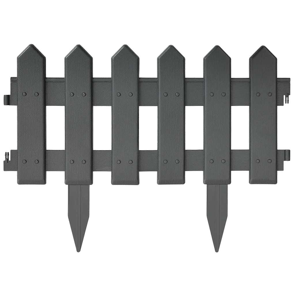 Rasenkanten 25 Stk. Weiß 10 m PP