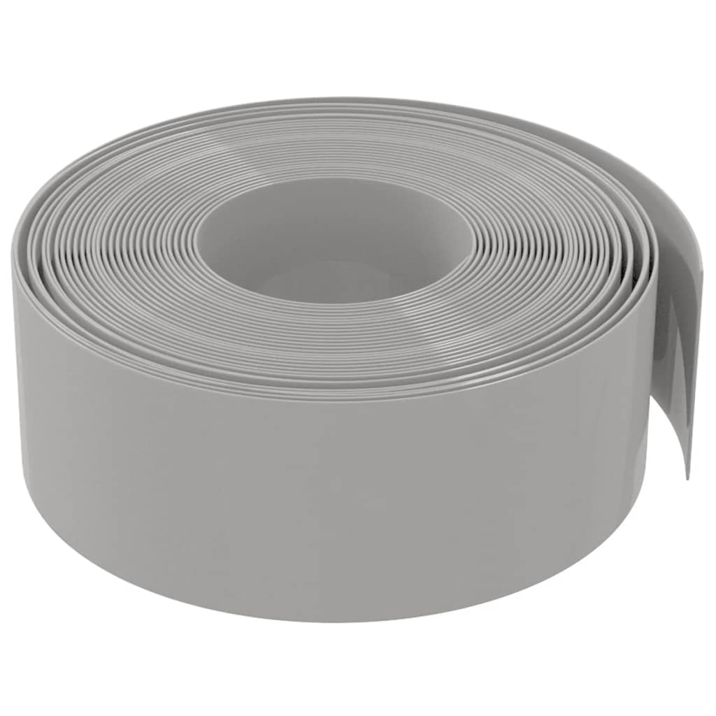 Gartenumrandung 25 m 10 cm PE Grau