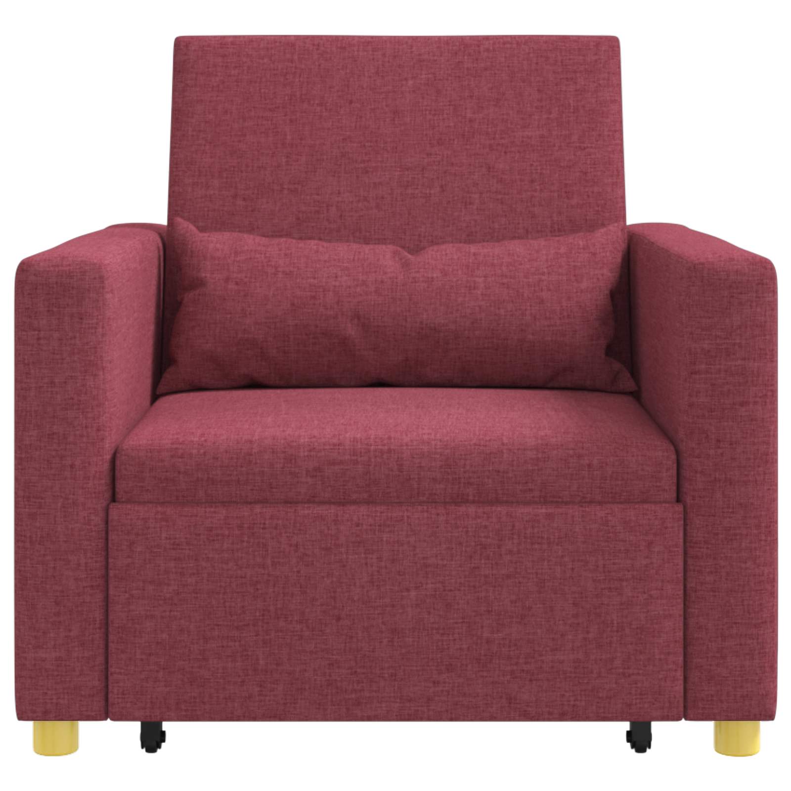 Ausziehbare Schlafcouch Einzel Hellgrau 90 x 165 x 87 cm Stoff