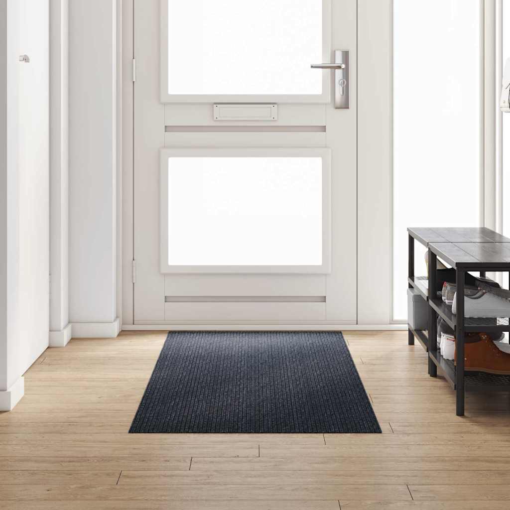 Teppichläufer Grau 80 x 150 cm Stoff