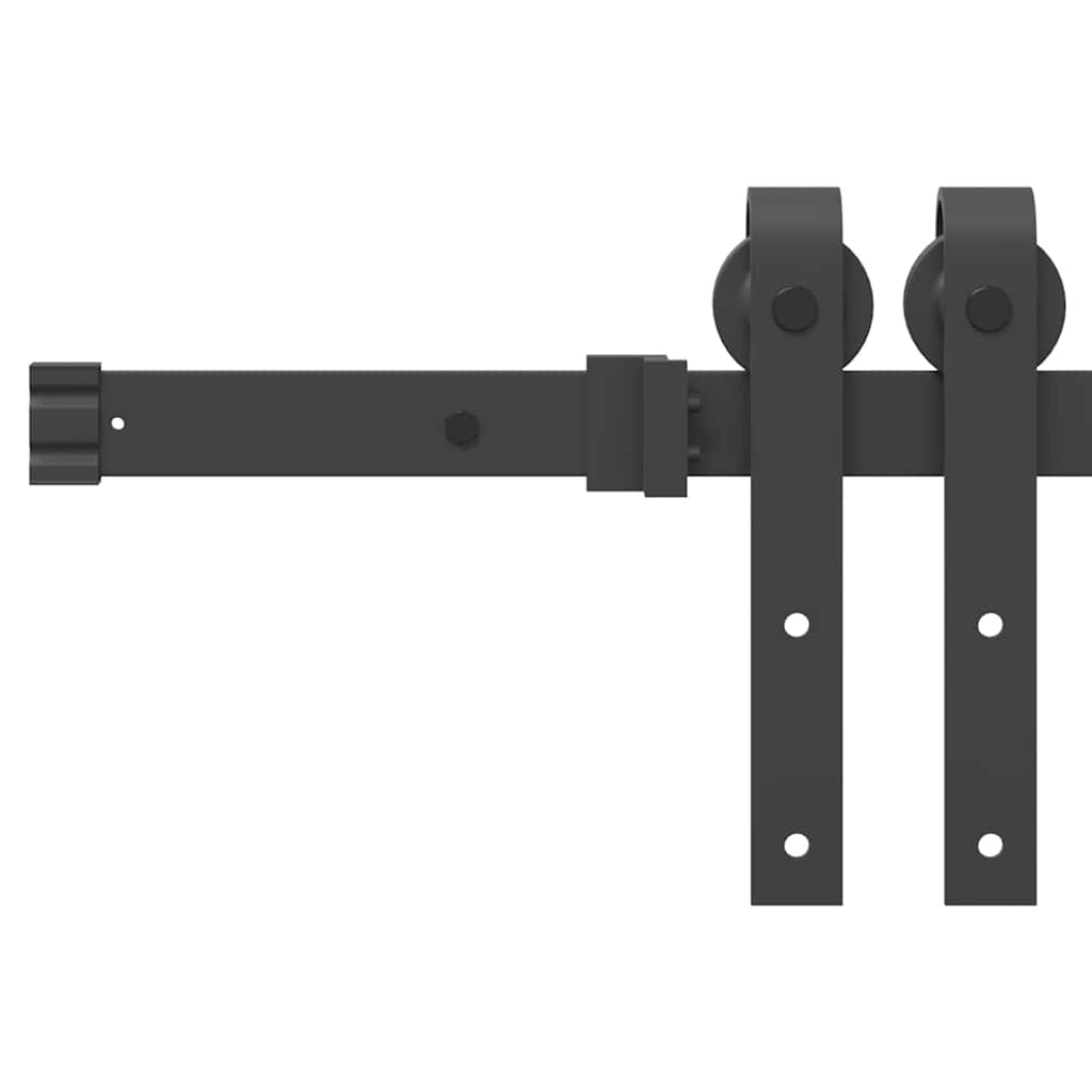 Schiebetürbeschlag-Set SKIEN 183 cm Stahl Schwarz