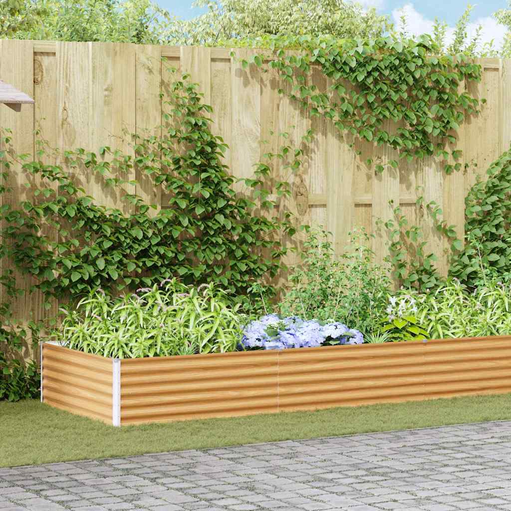 Garten-Hochbeet 100 x 50 x 36 cm Cortenstahl