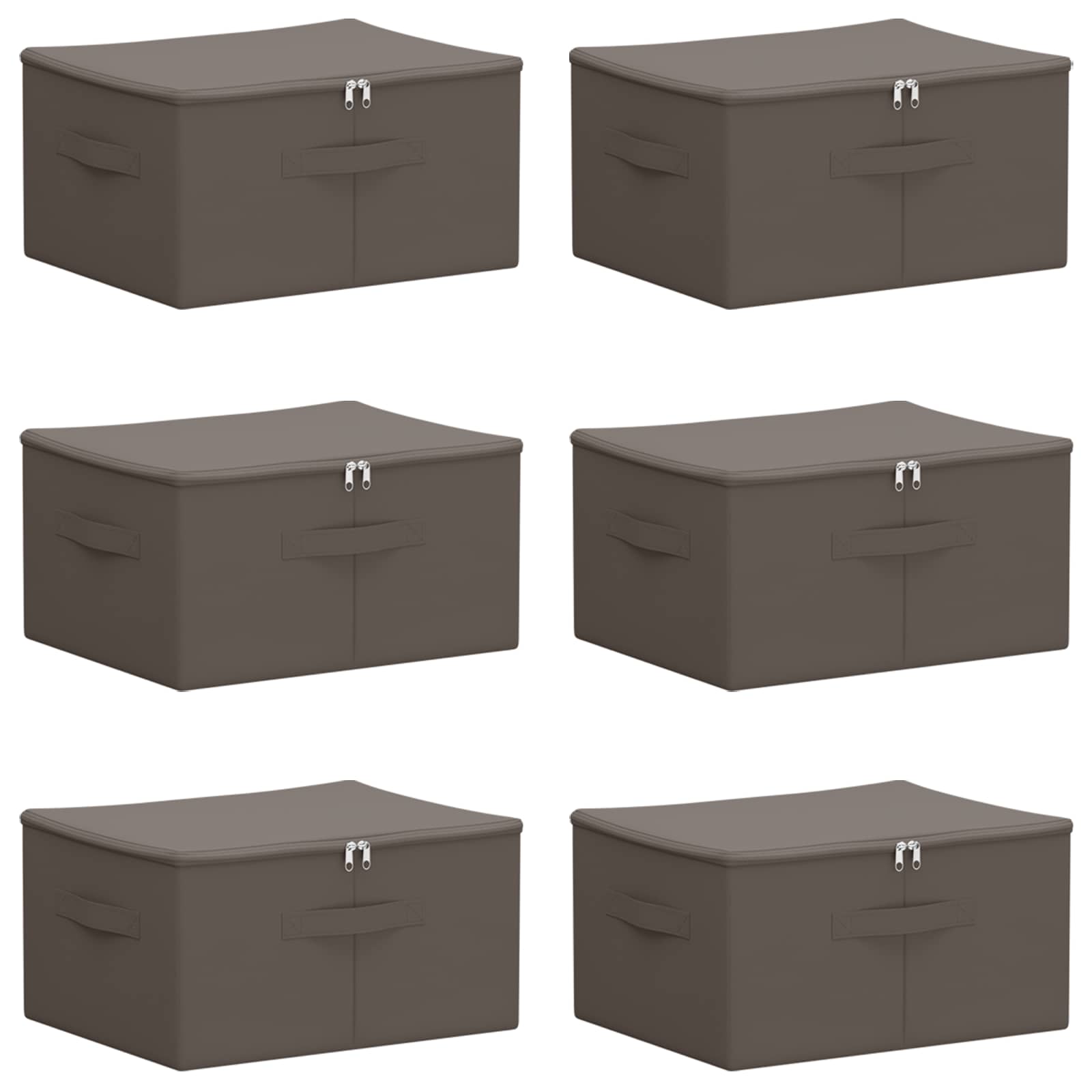 Aufbewahrungsbox Stoff 50x30x25 cm Anthrazit