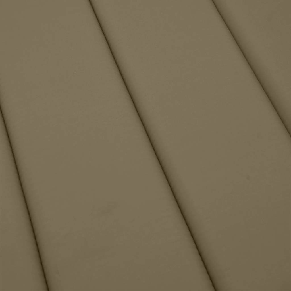 Sonnenliegen-Auflage Melange Anthrazit 186x58x4 cm Stoff