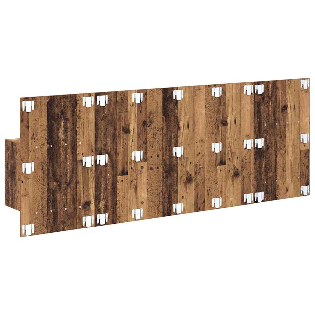 Kopfteil mit Nachttischen Weiß Holzwerkstoff