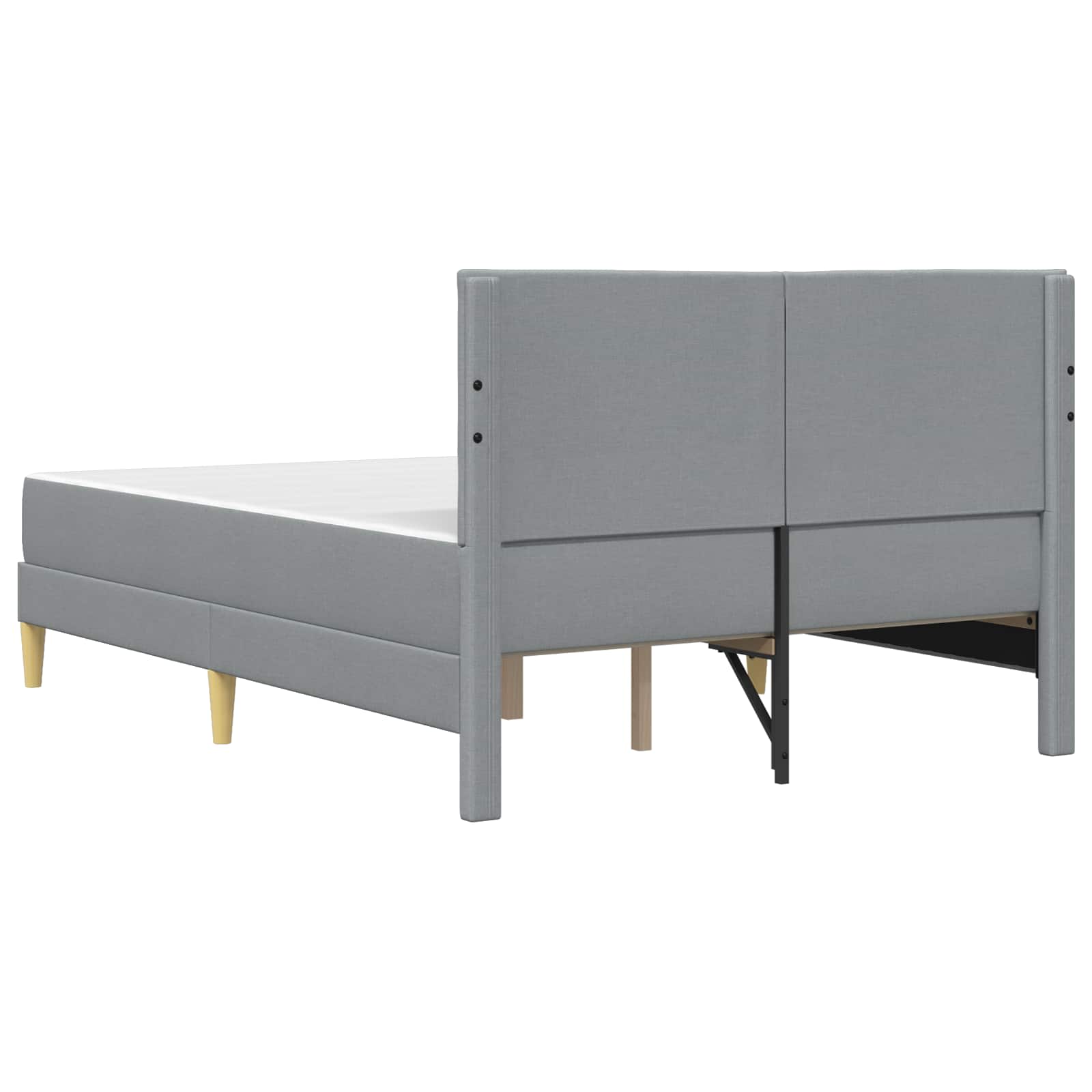 Bettrahmen Hellgrau 80 x 200 cm Polyester