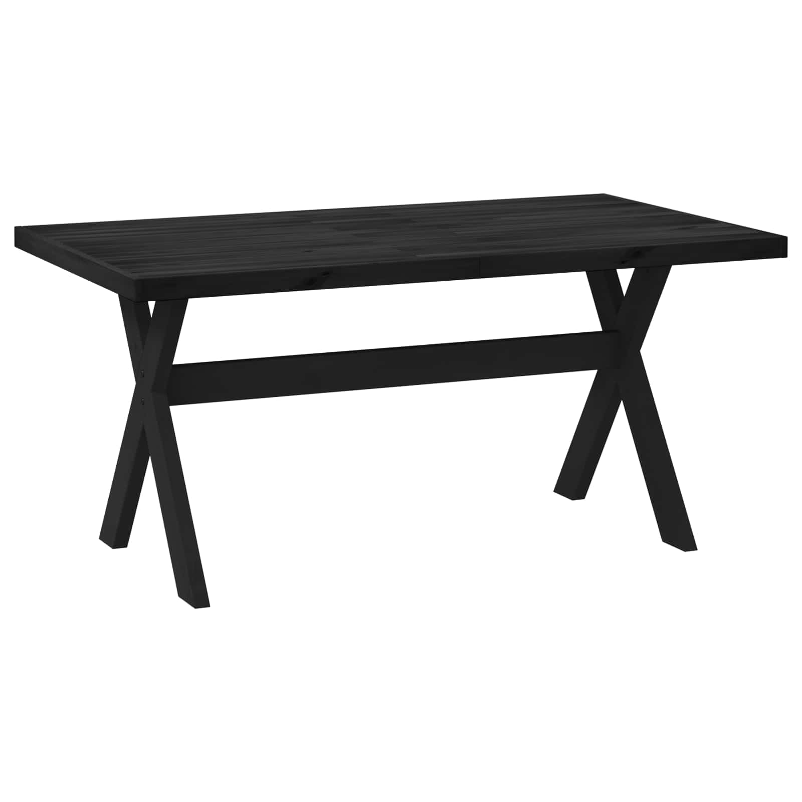 Esstisch NOAIN U-Form-Beine 180x90x75 cm Massivholz Kiefer