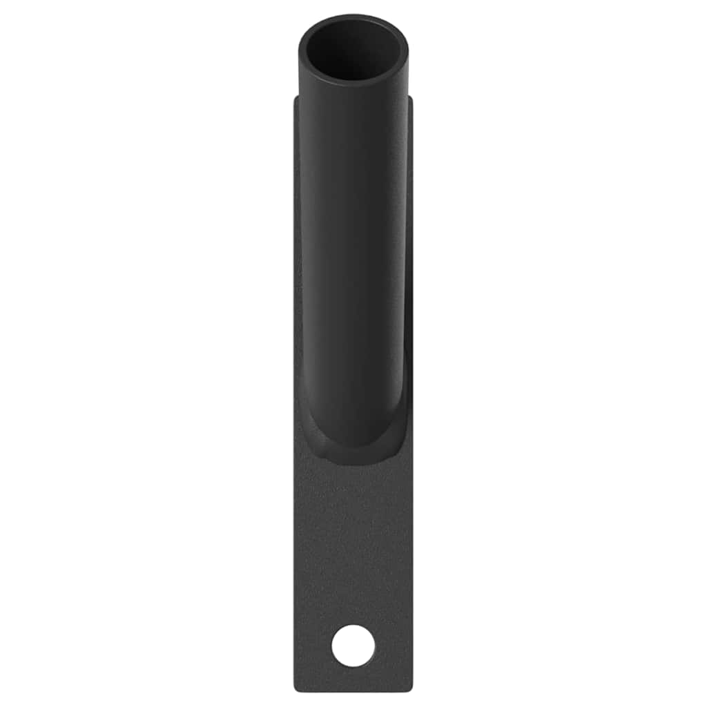 Fahnen Pole Holde Schwarz 10,5 x 7,5 x 0,25 cm Stahl