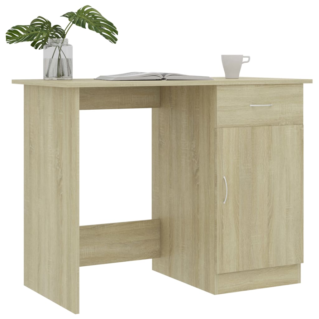Schreibtisch Weiß 100×50×76 cm Holzwerkstoff